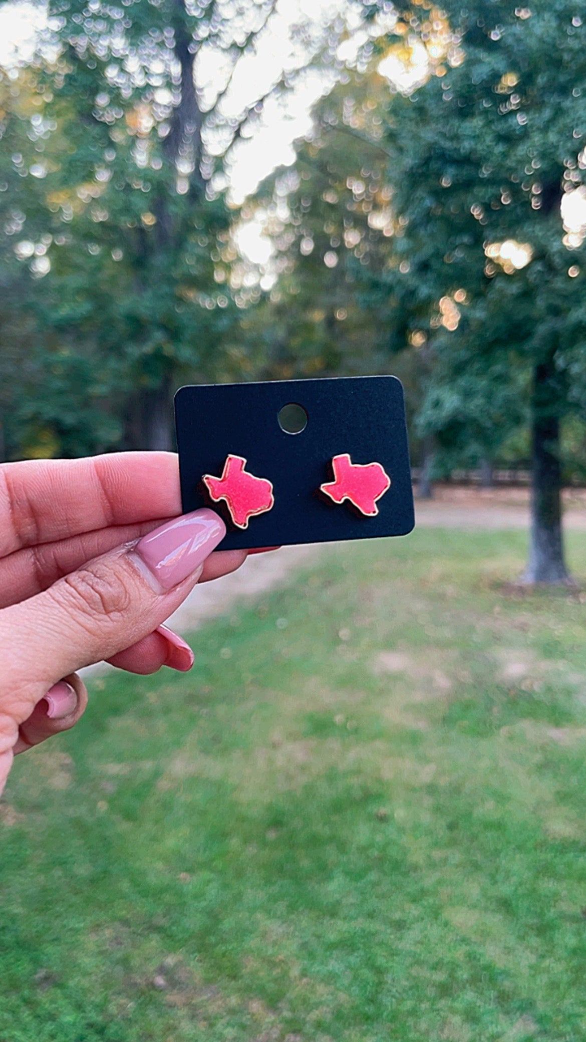 Tx Black Stud earrings