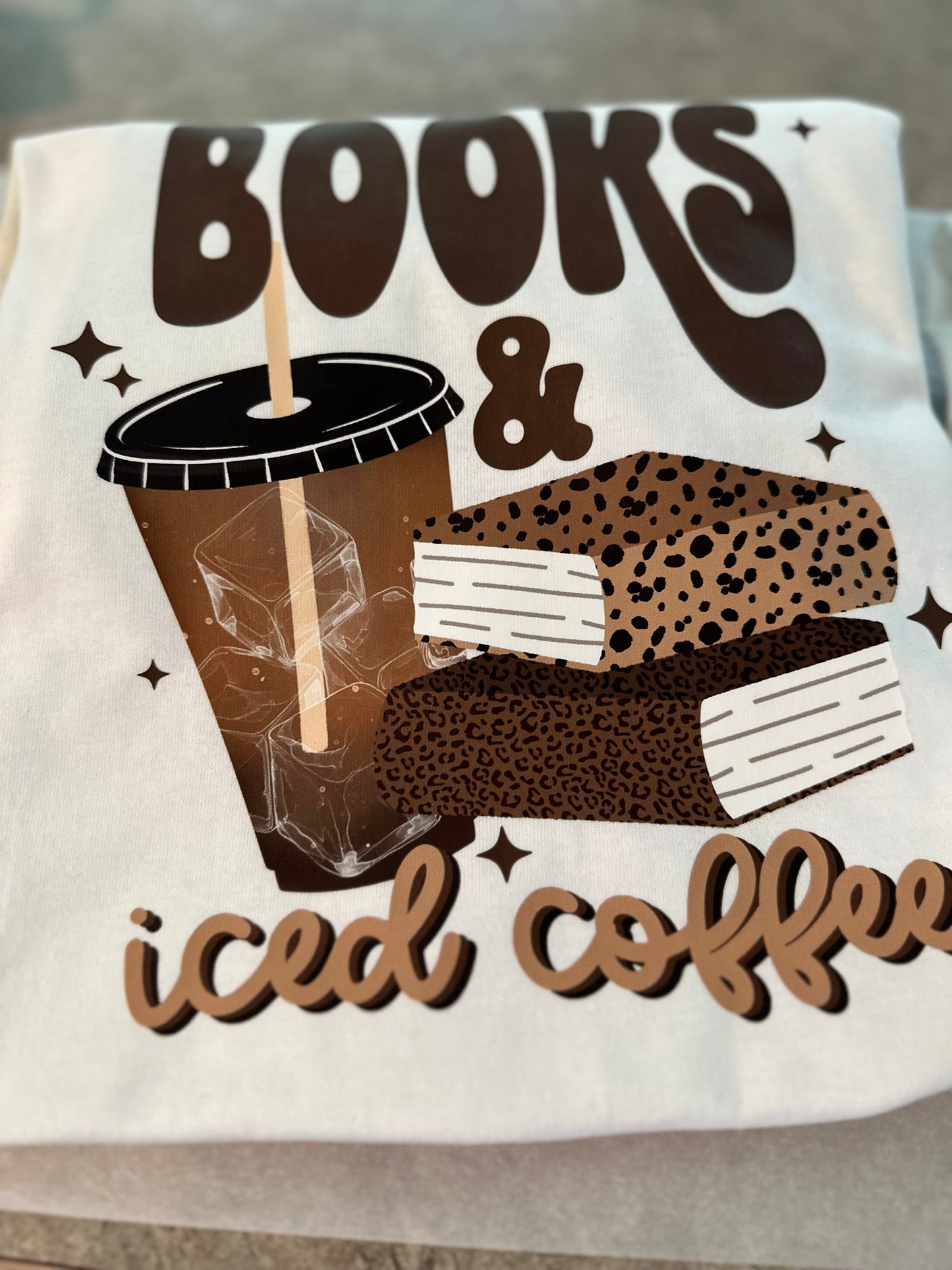 Books & Iced Coffee t shirt