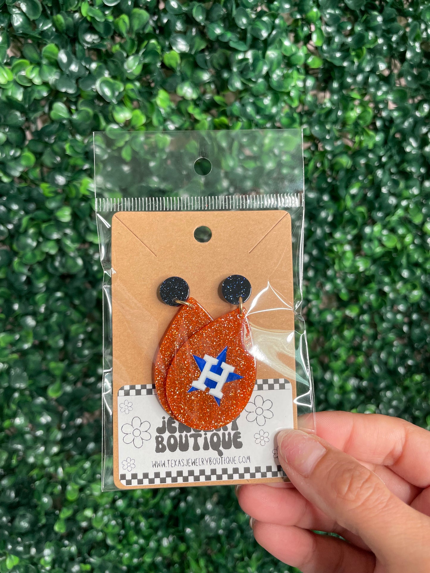 H town teardrop earrings