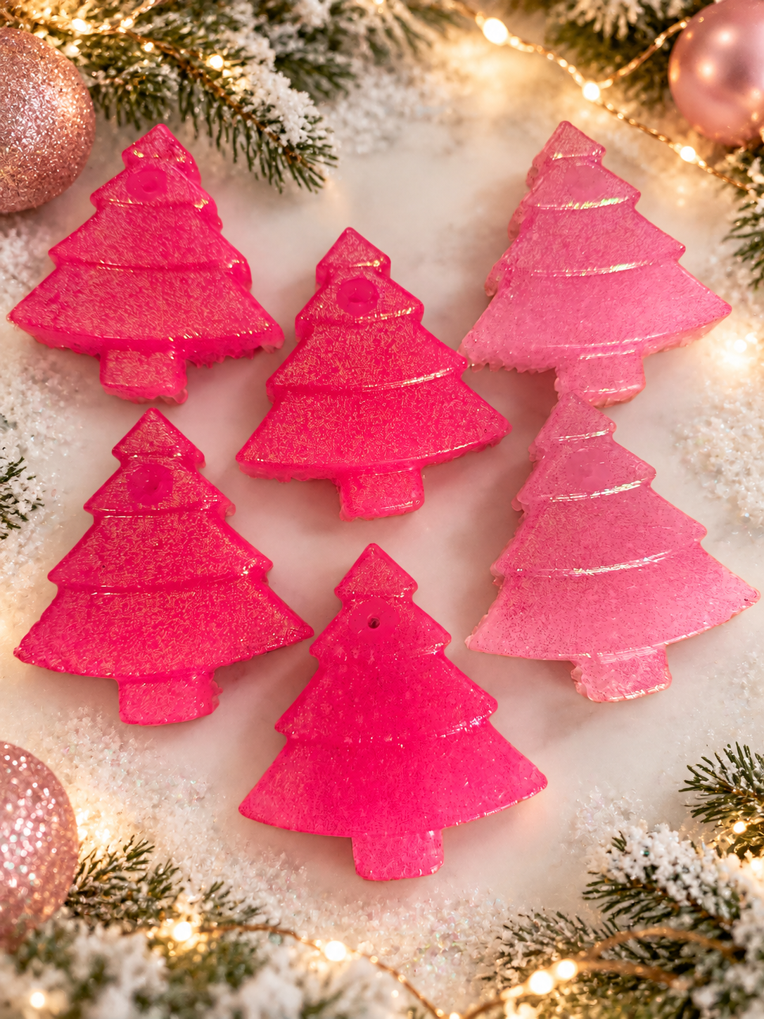 Pink Christmas tree bundle ws