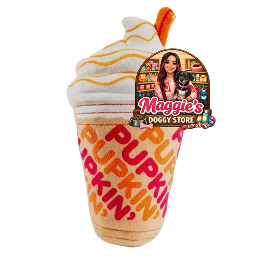 Pupkin donuts iced coffee dog toy